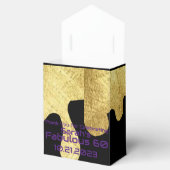 Elegant Black en Gold Bedankt voor uw verjaardag Bedankdoosjes (Geopend)