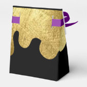 Elegant Black en Gold Bedankt voor uw verjaardag Bedankdoosjes (Achterkant)