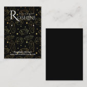 Elegant Black en Gold Crystal jewlery display Visitekaartje (Voorkant / Achterkant)