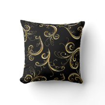 Elegant Black en Gold Floral Pattern