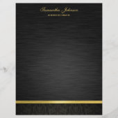 Elegant Black en Gold Flyer (Voorkant)