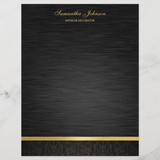 Elegant Black en Gold Flyer (Voorkant)