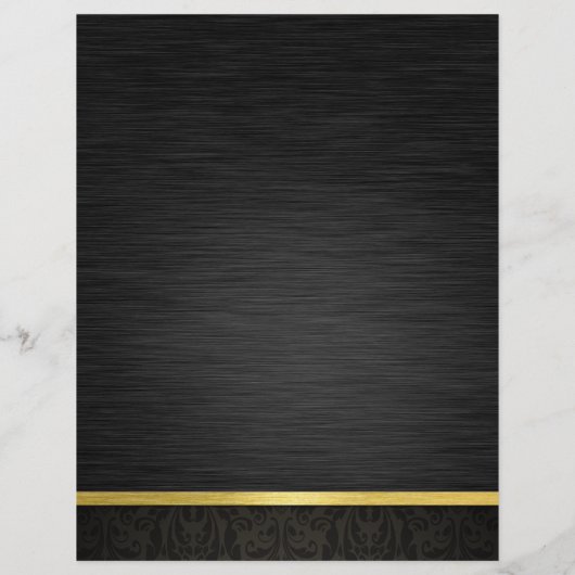 Elegant Black en Gold Flyer (Achterkant)