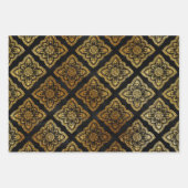 Elegant Black en Gold Inpakpapier Vel (Voorkant 3)