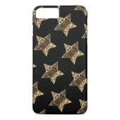 Elegant Black en Gold look Stars Patroon Case-Mate iPhone Case (Achterkant)