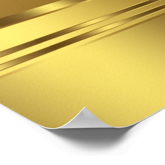 Elegant Black en Gold Masquerade Party Banner Poster (Hoek)