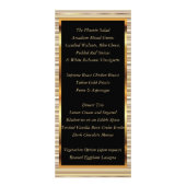 Elegant Black en Gold Metallic - Menu (Achterkant)