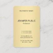 Elegant Black en Gold Modern Monogram Sjabloon Visitekaartje (Achterkant)