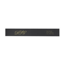 Elegant Black en Gold Monogram