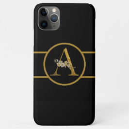 Elegant Black en Gold Monogram Cell Case-Mate iPhone Case