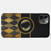 Elegant Black en Gold Monogram Letter "O" Case-Mate iPhone Case (Achterkant (horizontaal))