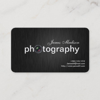 Elegant Black en Gold Professional-fotograaf Visitekaartje