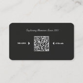 Elegant Black en Gold Professional-fotograaf Visitekaartje (Achterkant)