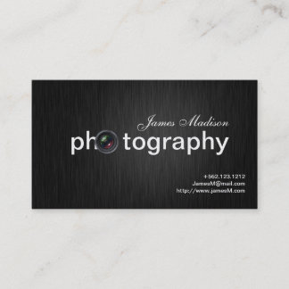 Elegant Black en Gold Professional-fotograaf Visitekaartje