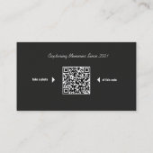 Elegant Black en Gold Professional-fotograaf Visitekaartje (Achterkant)