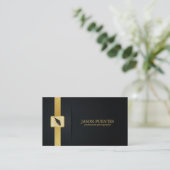 Elegant Black en Gold Professional-fotograaf Visitekaartje (Staand voorkant)