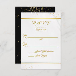 Elegant Black en Gold RSVP