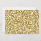 Elegant Black en Gold Rudolph Kerstmis Kaart (Achterkant)