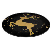 Elegant Black en Gold Rudolph Snijplank (Hoek)