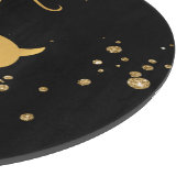 Elegant Black en Gold Rudolph Snijplank (Hoek)