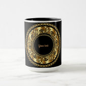 Elegant Black en Gold  Sjabloon Mok (Midden)