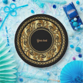 Elegant Black en Gold  Sjabloon Papieren Bordje (Feest)