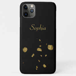 Elegant Black en Gold Spangles Case-Mate iPhone Case