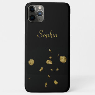 Elegant Black en Gold Spangles Case-Mate iPhone Case