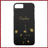 Elegant Black en Gold Spangles Case-Mate iPhone Case