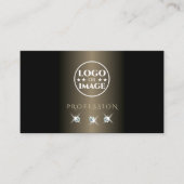 Elegant Black en Gold Sparging Diamonds voegen Log Visitekaartje (Voorkant)