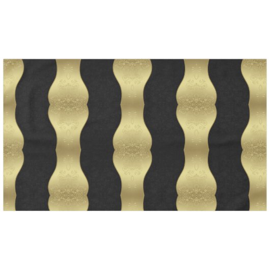 Elegant Black en Gold Tafelkleed (Voorkant (Horizontaal))