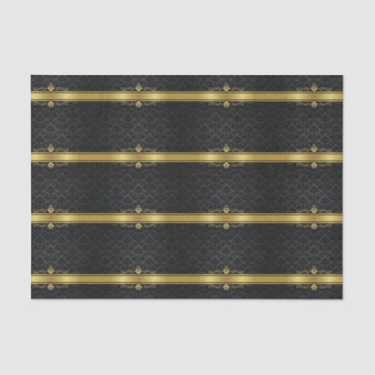 Elegant Black en Gold Tissuepapier (Voorkant)