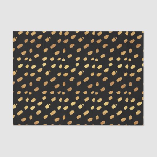 Elegant Black en Gold Tissuepapier (Voorkant)