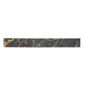 Elegant Black en Gold Trendy Luxury Marble, effect Satijnen Lint (Voorkant)