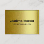 Elegant Black en Gold Visitekaartje (Voorkant)