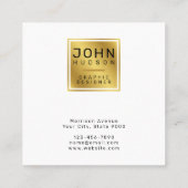 Elegant Black en Gold Visitekaartje (Achterkant)