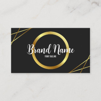 Elegant Black en Gold Visitekaartje