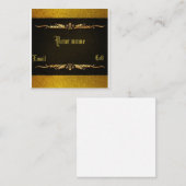 Elegant Black en Gold Visitekaartje (Voorkant / Achterkant)