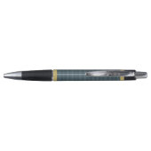 Elegant Black en Gold Windows Check Monogram Pen (Achterkant)