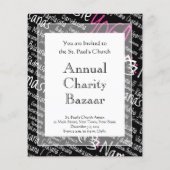 Elegant Black en Pink Yoga Yogi Asanas Design Flyer (Achterkant)