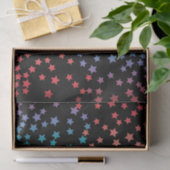 Elegant Black en Rainbow Stars Sterrennacht Sky Tissuepapier (Geschenk)