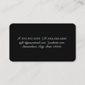 Elegant Black en Red Automotive Visitekaartje (Achterkant)