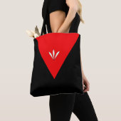 Elegant Black en Red Tote Bag (Dichtbij)