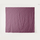 Elegant Black en roze Geometric Star Pattern Wandkleed (Voorkant (horizontaal))