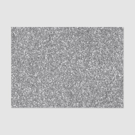 Elegant Black en Silver Glitter Tissuepapier (Voorkant)