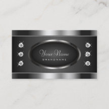 Elegant Black en Silver Sparking Chrome Effect