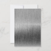 Elegant Black en Silver Starlight - Sla de datum o Save The Date (Achterkant)