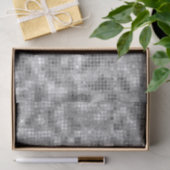 Elegant Black en Silver Tile Glitter Tissuepapier (Geschenk)