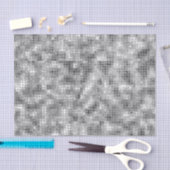 Elegant Black en Silver Tile Glitter Tissuepapier (Craft)