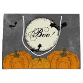 Elegant Black en Sinaasappel Halloween Groot Cadeauzakje (Voorkant)